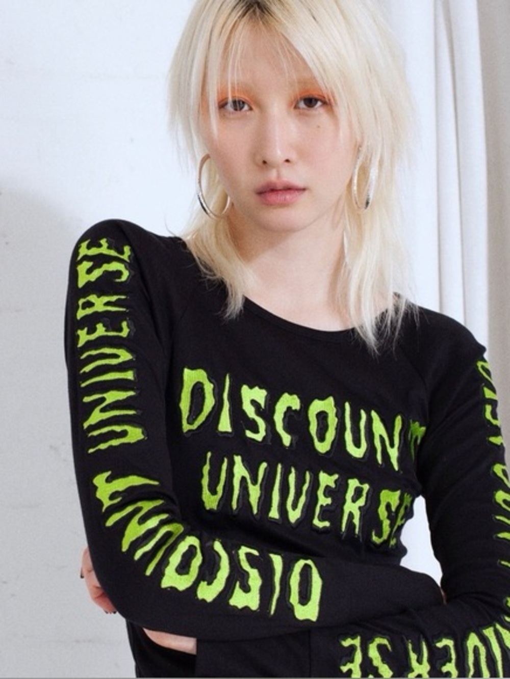 DISCOUNT UNIVERSE Goo Goo Muck Embroidered Patchwork Long Sleeve Shirt